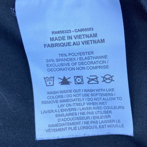 Nike Dri Fit Women's Black Straight Leg Capri 7/8 Leggings Size XS - Picture 4 of 6